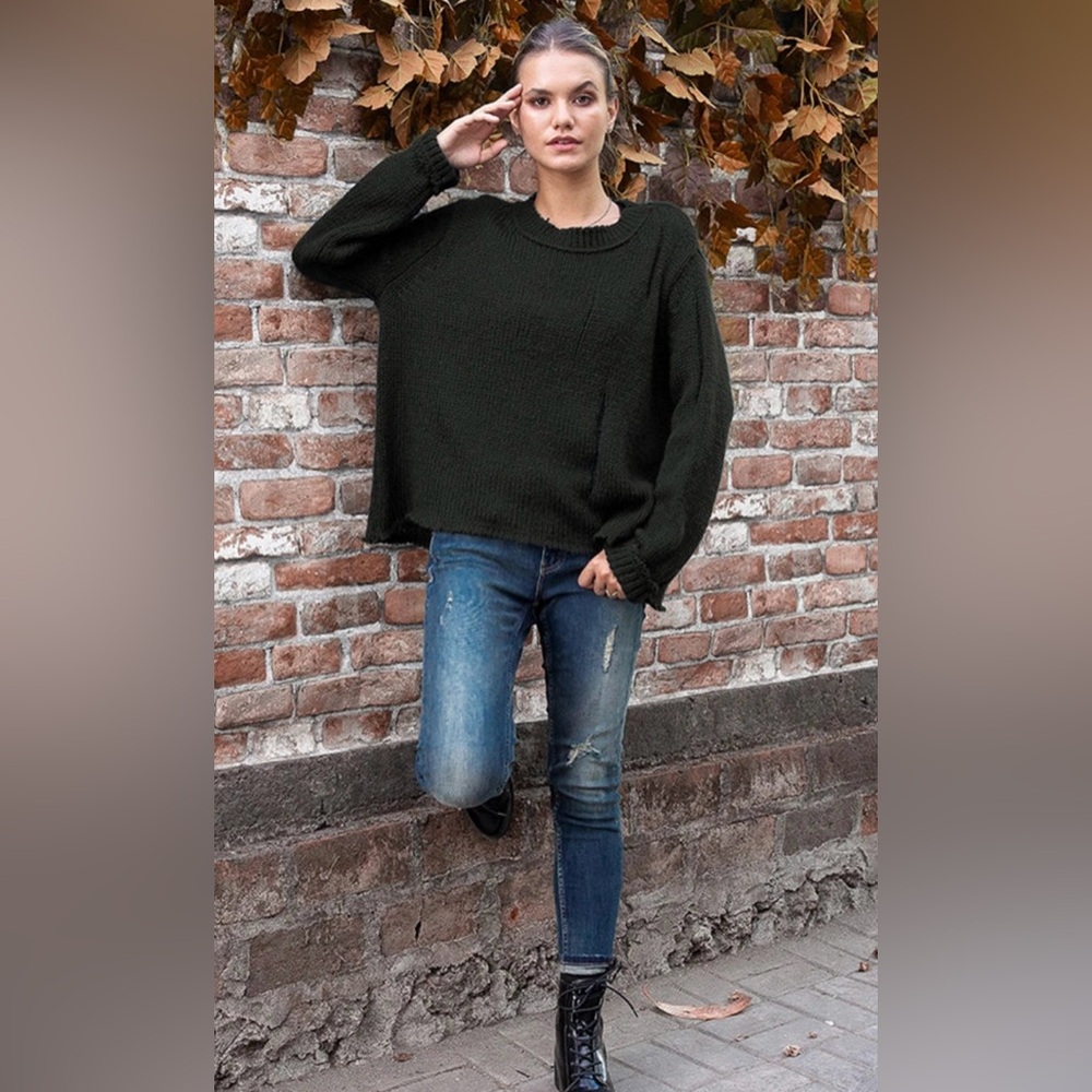 OLIVER DISTRESSED CREW CHUNKY